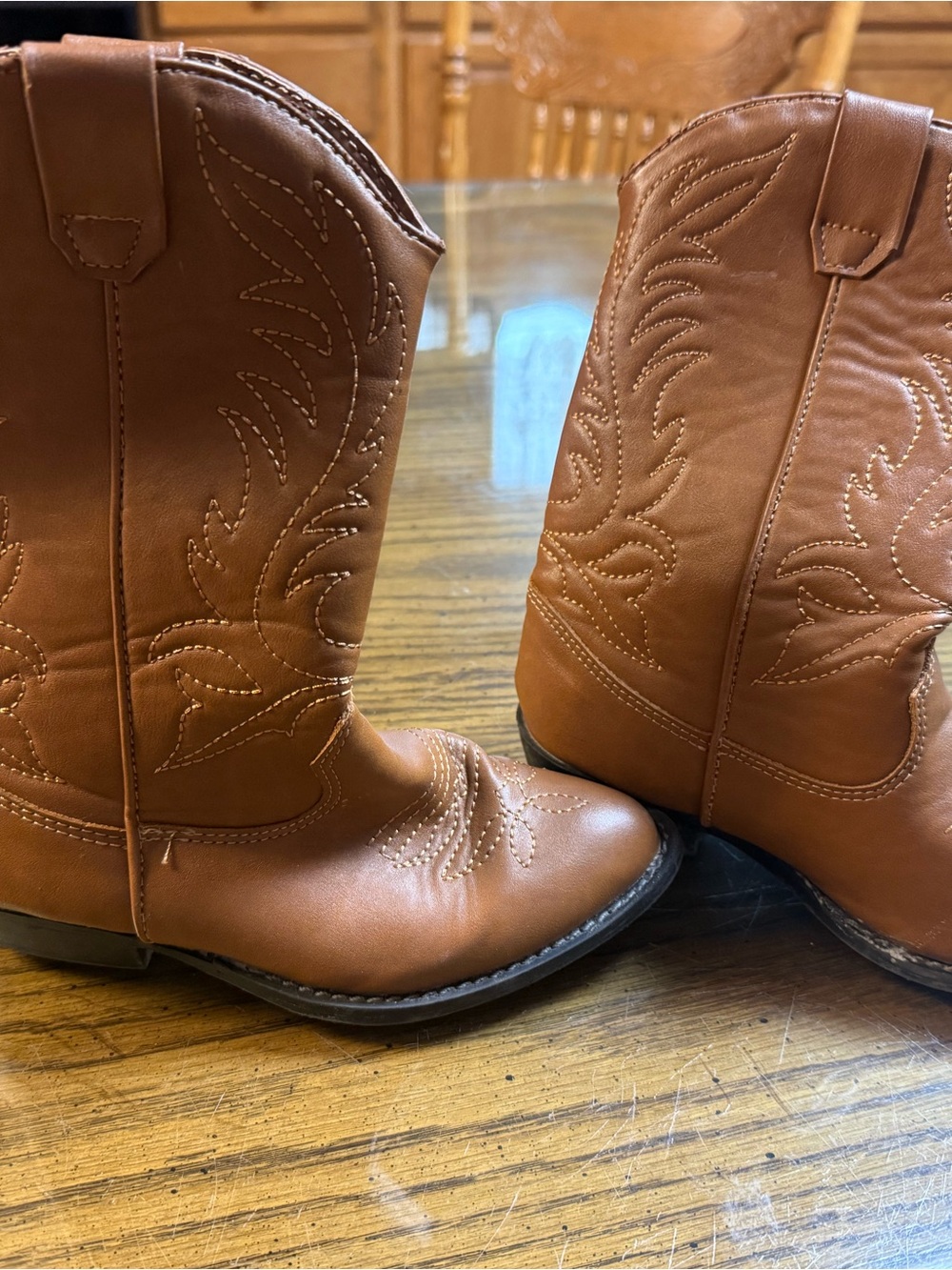 Classic Tan Western Cowboy Boots